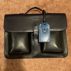 Ted Baker Leather Colorblock Briefcase